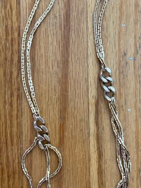 Multi-Strand Gold Chainlink Necklace